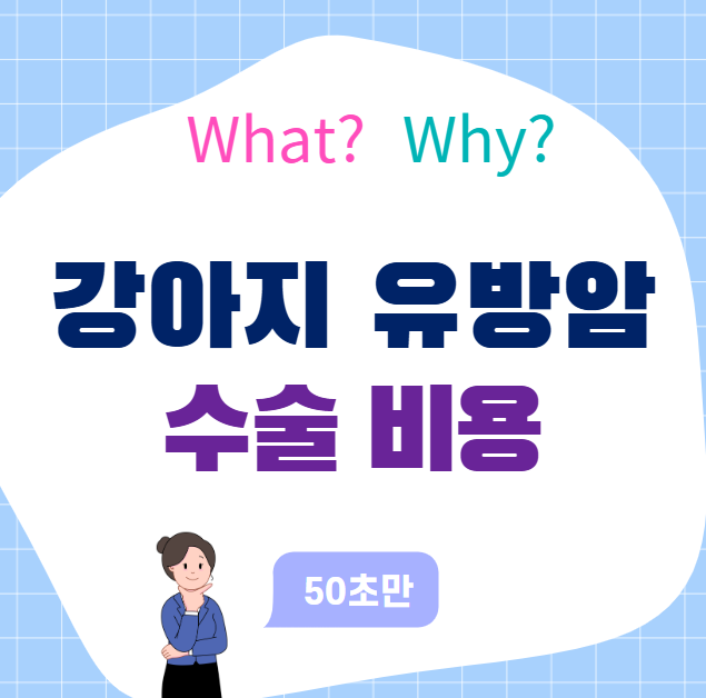 강아지 유방암 수술비용, 얼마인지 정확히 알아보자