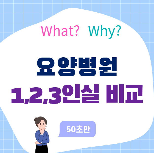 요양병원 1인실, 2인실, 3인실 가격 차이 완벽 비교!
