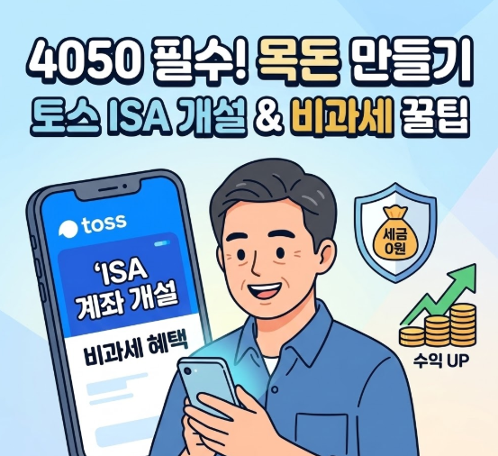 4050 목돈 마련 재테크를 위한 토스증권 중개형 ISA 계좌 개설 방법 및 서민형 비과세 혜택 안내